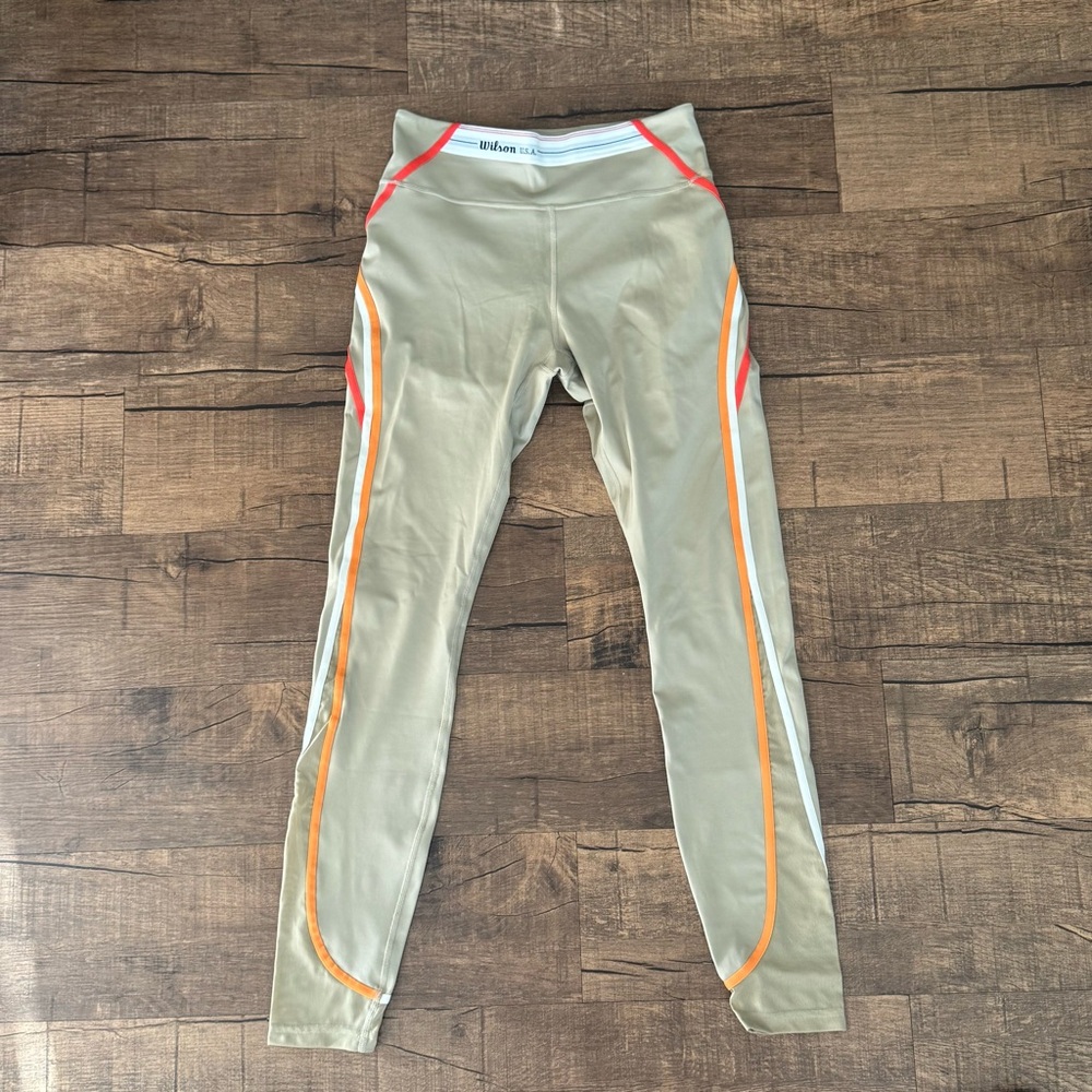 Wilson Leggings with Orange Accents